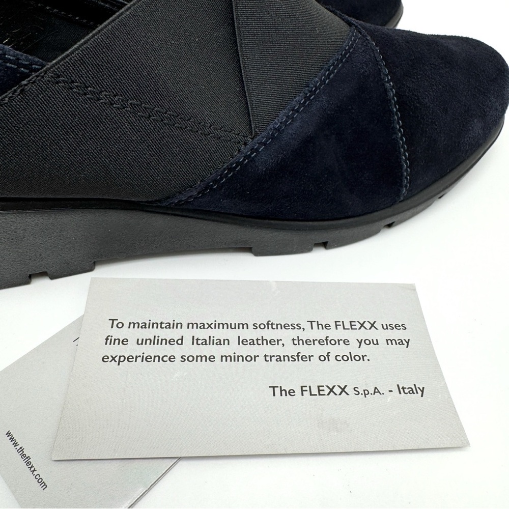 THE FLEXX Women's Dark Blue and Black Wedges Size 9 - Picture 7 of 10